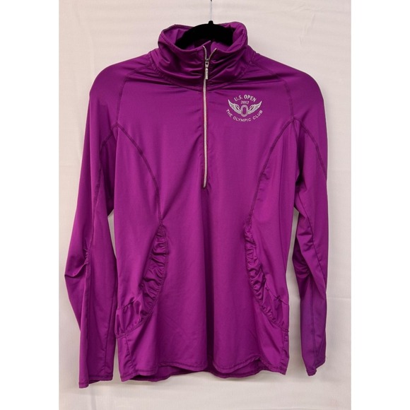 Sunice Sweaters - Sunice Women's‎ Golf Quarter Zip Pullover Purple U.S. Open Olympic Club